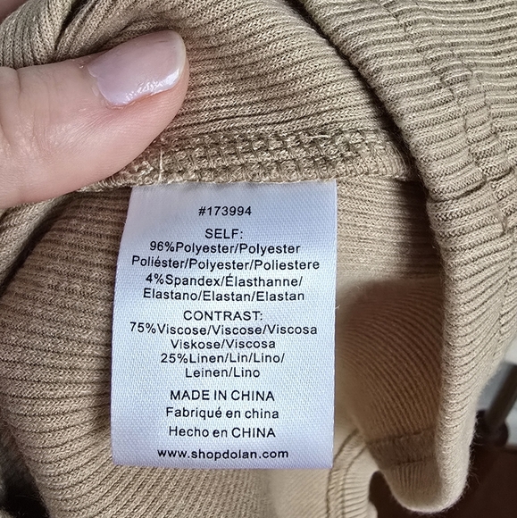 Anthropologie, New, Dolan Linen Blend Rib Knit Embroidered Ruffle Top Size XL - Picture 11 of 14